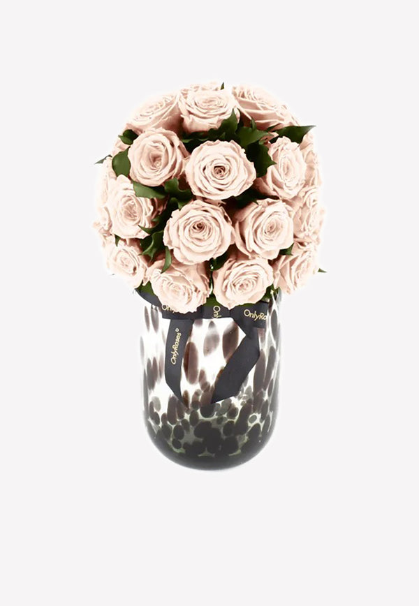 OnlyRoses Large Infinite Rose Florence Champagne 