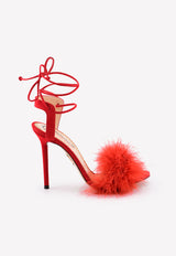 Salsa 110 Ostrich Feather Tie-Up Sandals