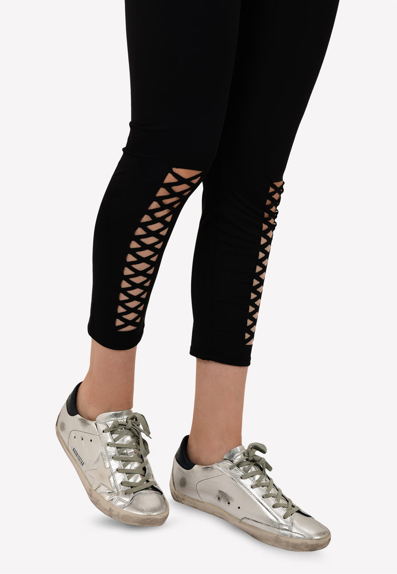 Leggings with Sliced Cut-Out