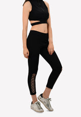 Leggings with Sliced Cut-Out