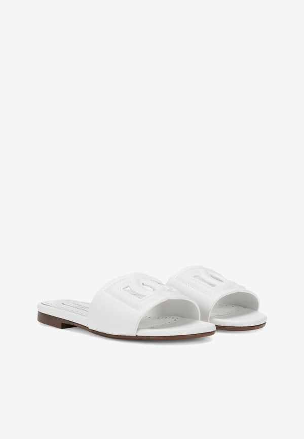 Dolce 
Gabbana Kids Girls DG Millennials Leather Sandals D11032 A1735 80001 White