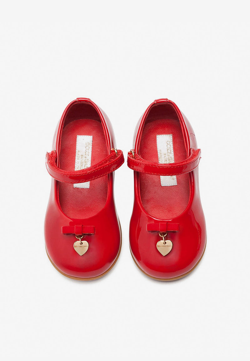 Dolce 
Gabbana Kids Baby Girls Mary Jane Patent Leather Ballerinas D20057 A1328 87124 Red