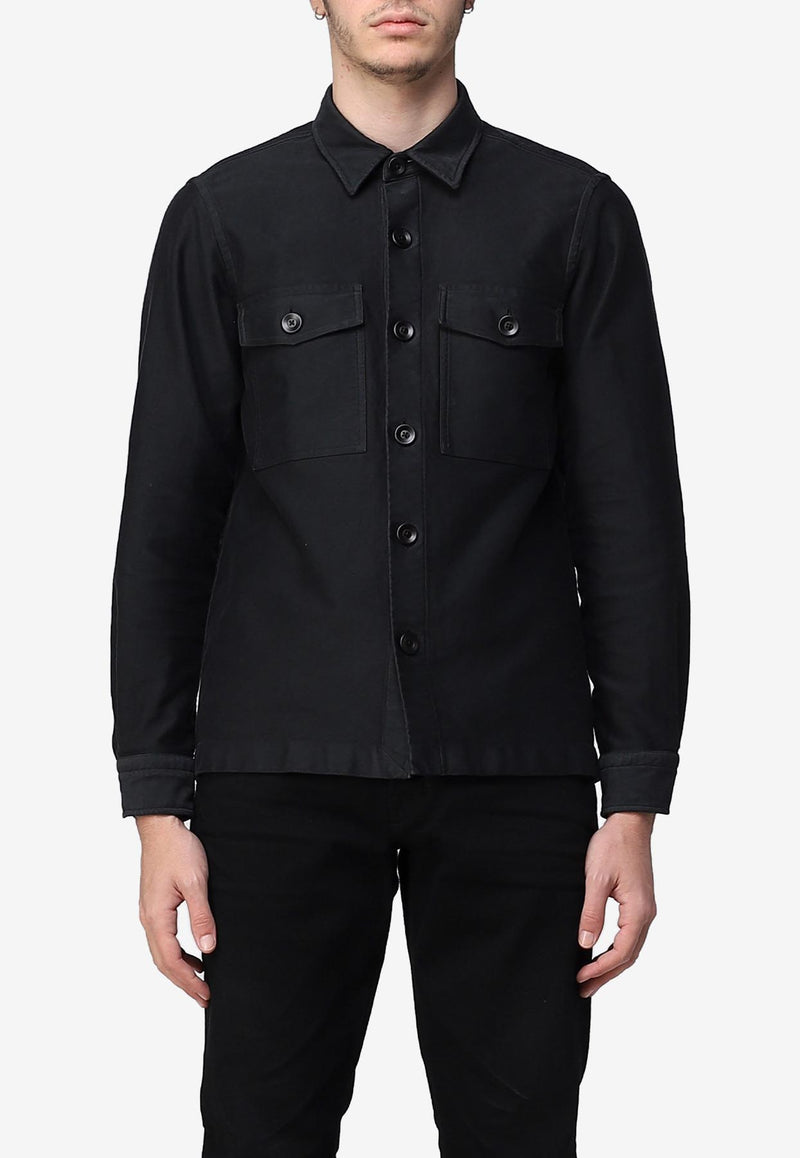 Tom Ford Buttoned Cotton Shirt Black HXH001-FMC016S23 LB999