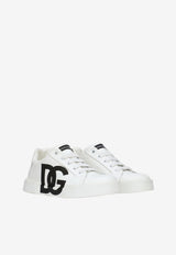 Dolce 
Gabbana Kids Boys DG Print Portofino Light Sneakers White DA0702 AC330 89642