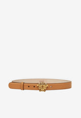 Versace La Medusa Belt in Calf Leather Brown DCDD442 DVTFN 1N70V