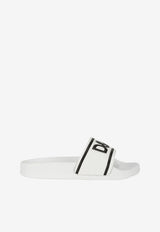 Dolce 
Gabbana Kids Kids DG Logo Slides White DD0318 A6E33 89697