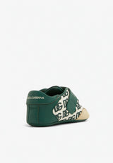 Dolce 
Gabbana Kids Baby DG Low-Top Paneled Sneakers Green DK0133 B9206 8N145