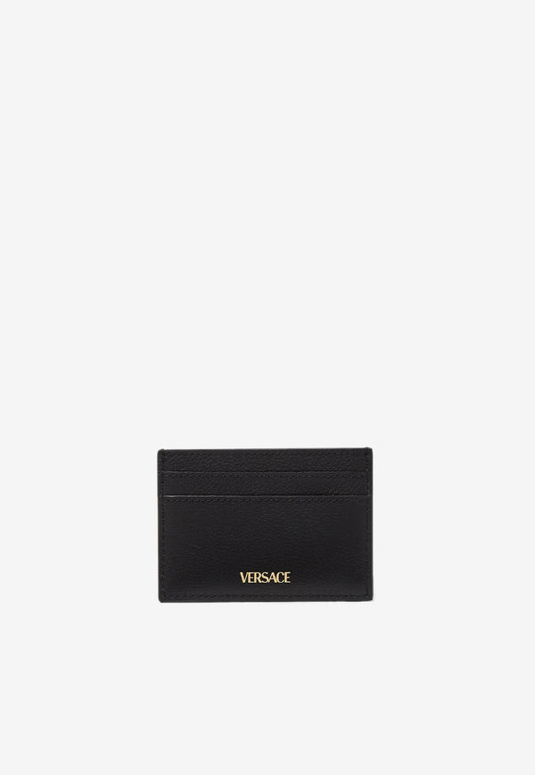 Versace La Medusa Leather Cardholder Black DP3I057 DVIT2T 1B00V