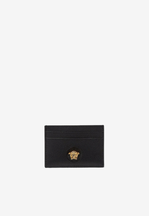 Versace La Medusa Leather Cardholder Black DP3I057 DVIT2T 1B00V