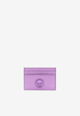 Versace La Medusa Leather Cardholder Lavender DP3I057 DVIT2T 1LA3V