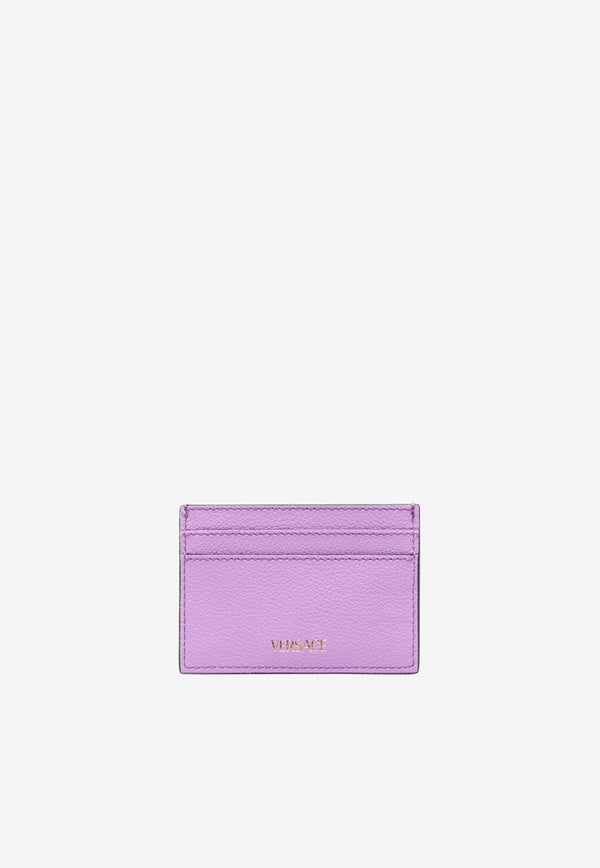 Versace La Medusa Leather Cardholder Lavender DP3I057 DVIT2T 1LA3V