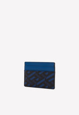 Versace La Greca Leather Cardholder DPN2467 1A01974 5U480 Blue