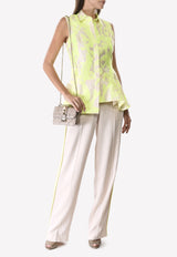 Jason Wu Beige Contrast Wide-leg High-Waist Pants S1707006A C1620000