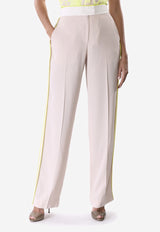 Jason Wu Beige Contrast Wide-leg High-Waist Pants S1707006A C1620000