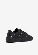 Versace Greca Low-Top Leather Sneakers DSU8404 1A06851 1B00P Black