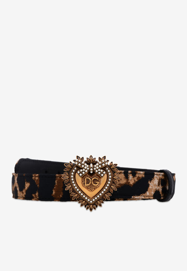 Jacquard Leopard Print Devotion Belt