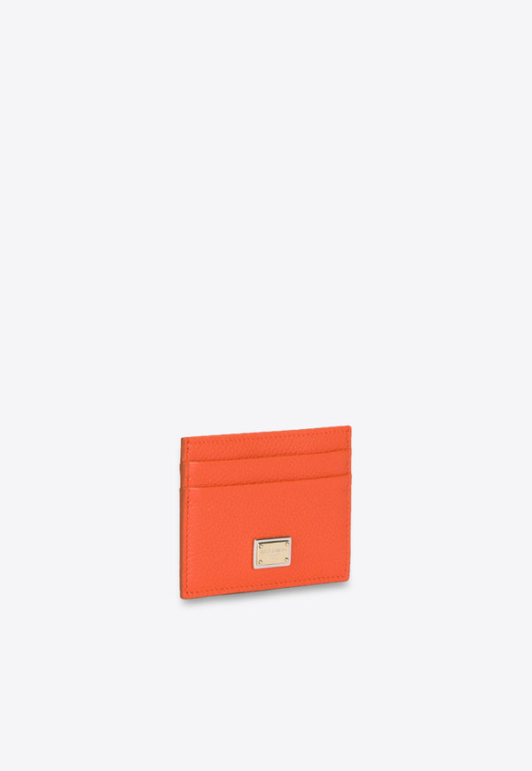 DG Plaque Cardholder in Calfskin