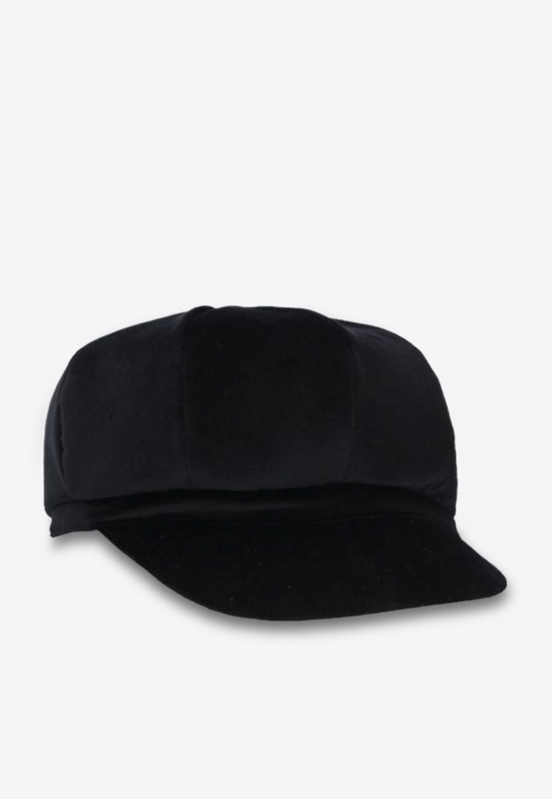 DG Logo Velvet Baker Boy Cap