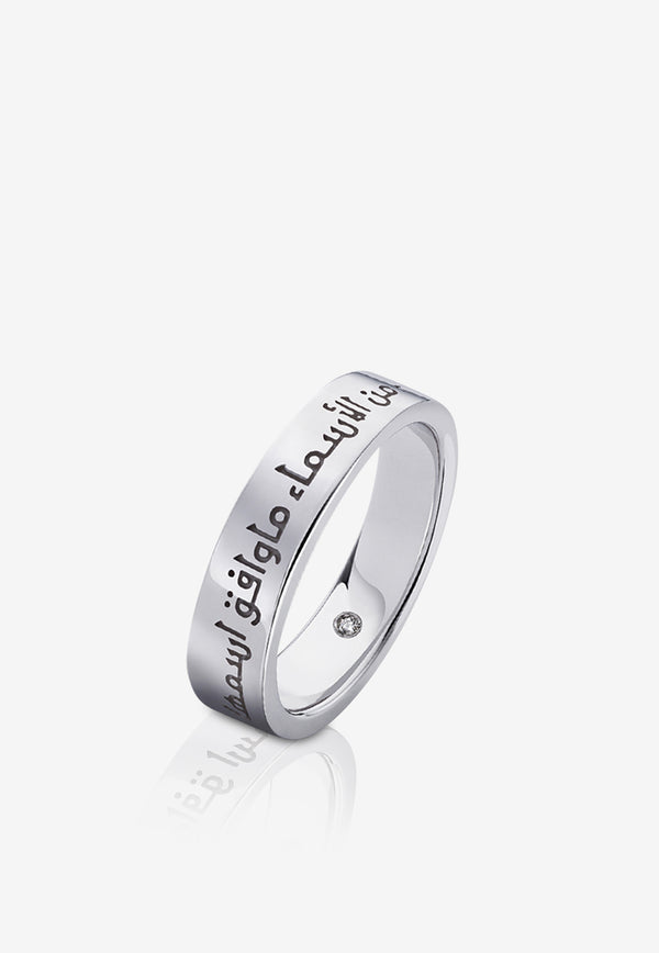 Love Ring in 925 Sterling Silver with Diamond