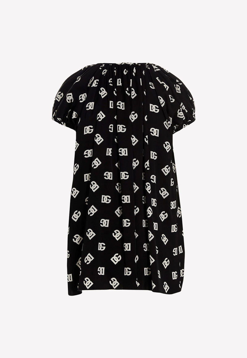 Short-Sleeved Logo Monogram Blouse Dolce 
Gabbana F761ST FSA4I HNVAA