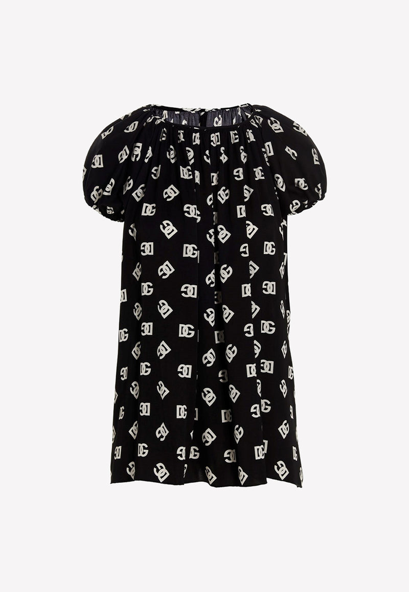 Short-Sleeved Logo Monogram Blouse Dolce 
Gabbana F761ST FSA4I HNVAA