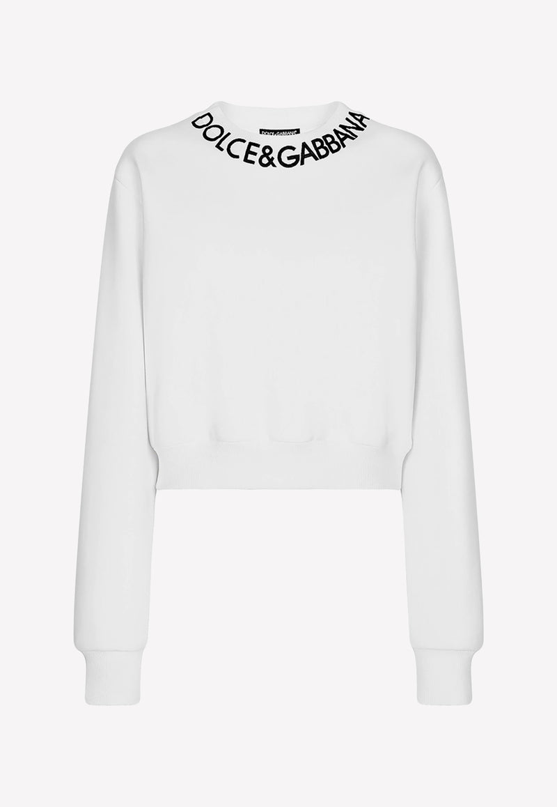 Logo Cropped Sweatshirt Dolce 
Gabbana F9P35Z HU7H9 W0800