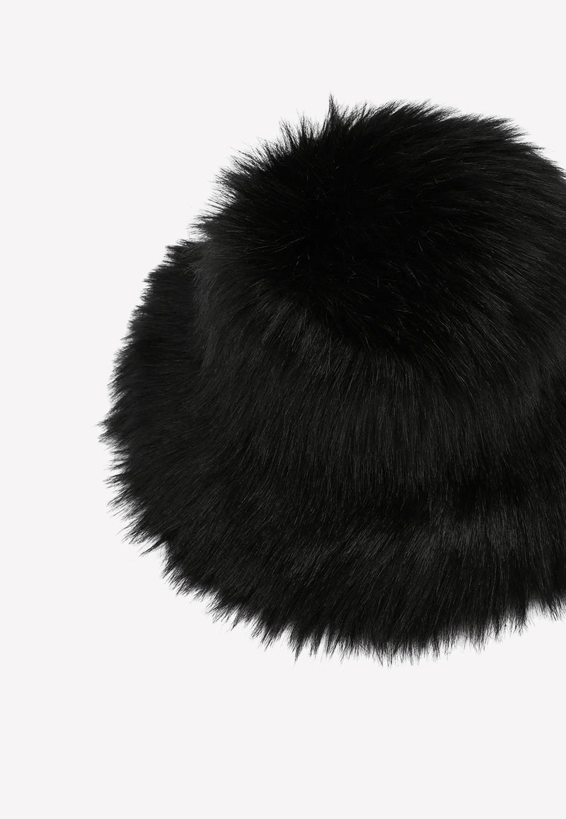 Dolce 
Gabbana Faux Fur Hat Black FH593F FUST8 N0000