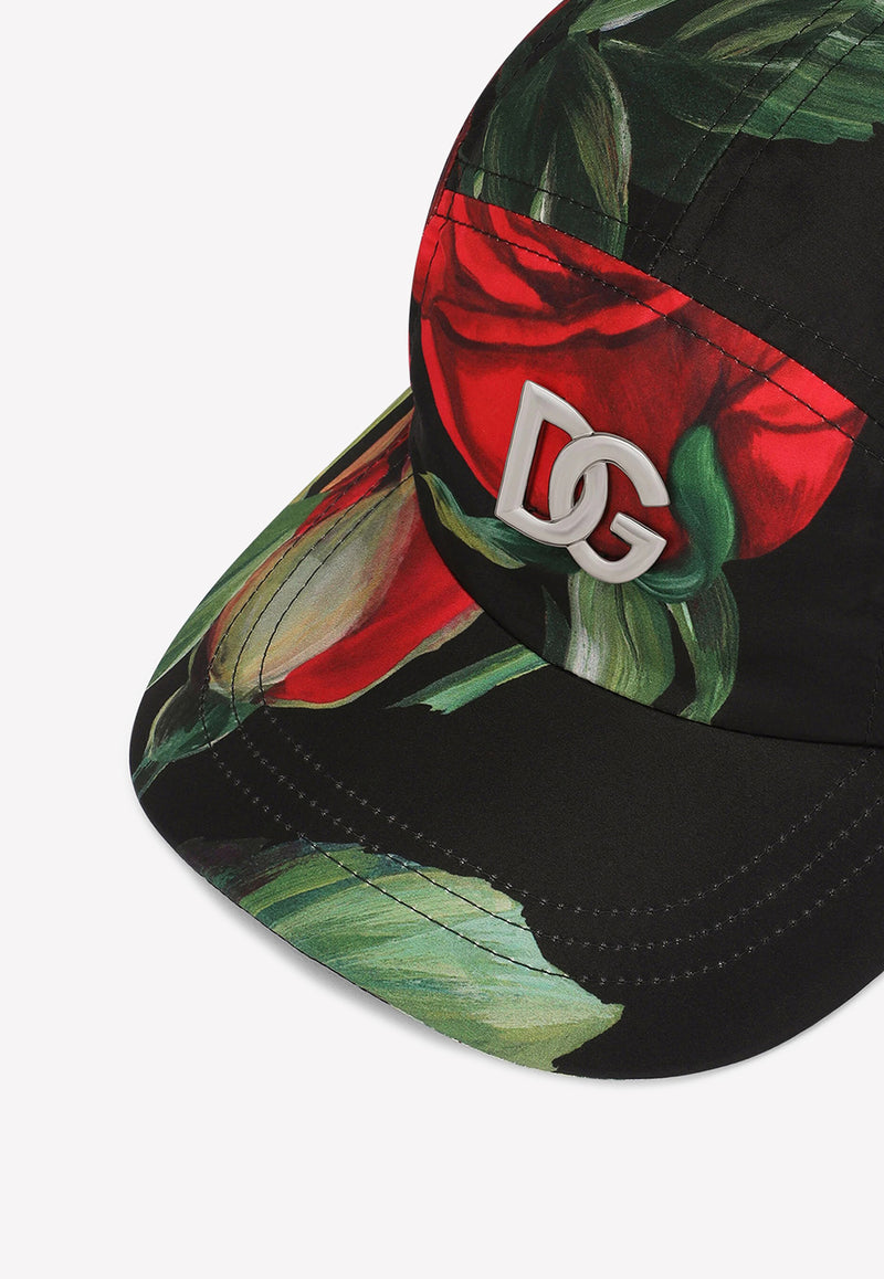 Dolce 
Gabbana Rose Print DG Baseball Cap Multicolor FH602A FSSIM HN3VR