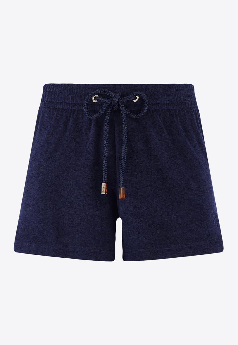 Vilebrequin Fiona Terry Drawstring Shorts FINC3Q01-390 Navy