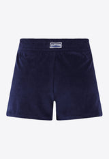 Vilebrequin Fiona Terry Drawstring Shorts FINC3Q01-390 Navy