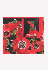 Dolce 
Gabbana Floral Print Fringed Scarf Multicolor FS184A GDAYQ HNAA5