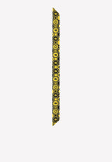 Dolce 
Gabbana DG Print Twill Headscarf Yellow FS215A G0XCH HG3GS