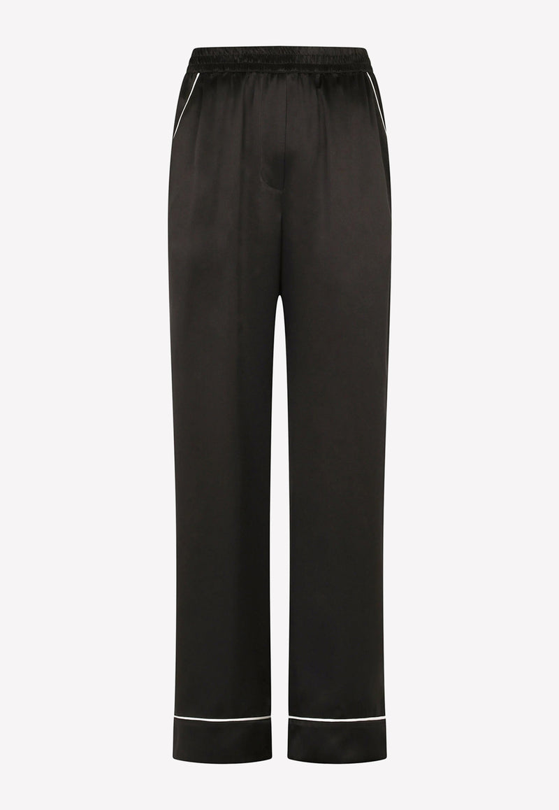 Dolce 
Gabbana Satin Pajama Pants Black FTB0MT FU1AU N0000