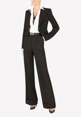 Dolce 
Gabbana Palazzo Pants in Virgin Wool Black FTBM0T FUBAJ N0000