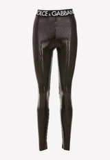 Dolce 
Gabbana Sequin Embellished Leggings Black FTCNNT FUGOM N0000