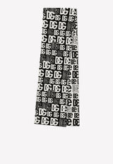 Dolce 
Gabbana All-Over DG Logo Cashmere Scarf Monochrome FXI32T JAWP4 S9000