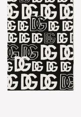 Dolce 
Gabbana All-Over DG Logo Cashmere Scarf Monochrome FXI32T JAWP4 S9000