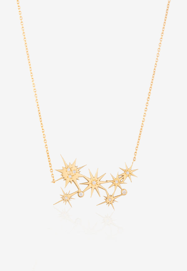 Sparkle Collection Necklace in 18-karat Yellow Gold with White Diamonds