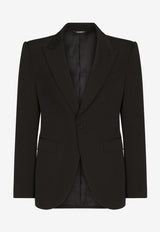 Dolce 
Gabbana Single-Breasted Blazer Black G2QV5T FURLI N0000