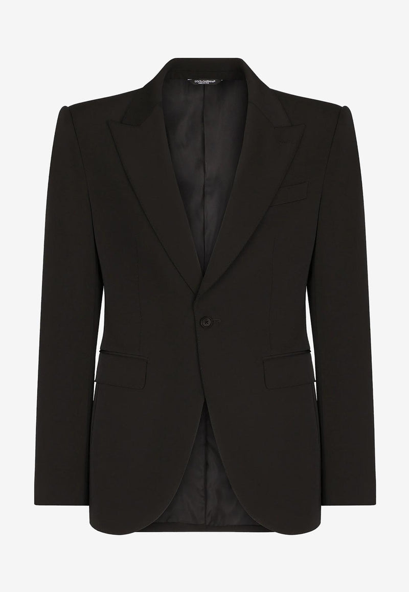 Dolce 
Gabbana Single-Breasted Blazer Black G2QV5T FURLI N0000