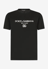 Dolce 
Gabbana Logo Crewneck Short-Sleeved T-shirt Black G8NC5Z G7B9X N0000