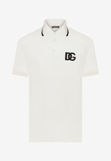 Dolce 
Gabbana Logo-Embroidered Polo T-shirt White 