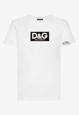 Dolce 
Gabbana Logo-Print Short-Sleeved T-shirt White 