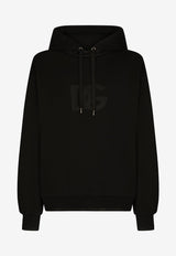 Dolce 
Gabbana Logo Monogram Hooded Sweatshirt Black G9ZL0Z FU7DU N0000