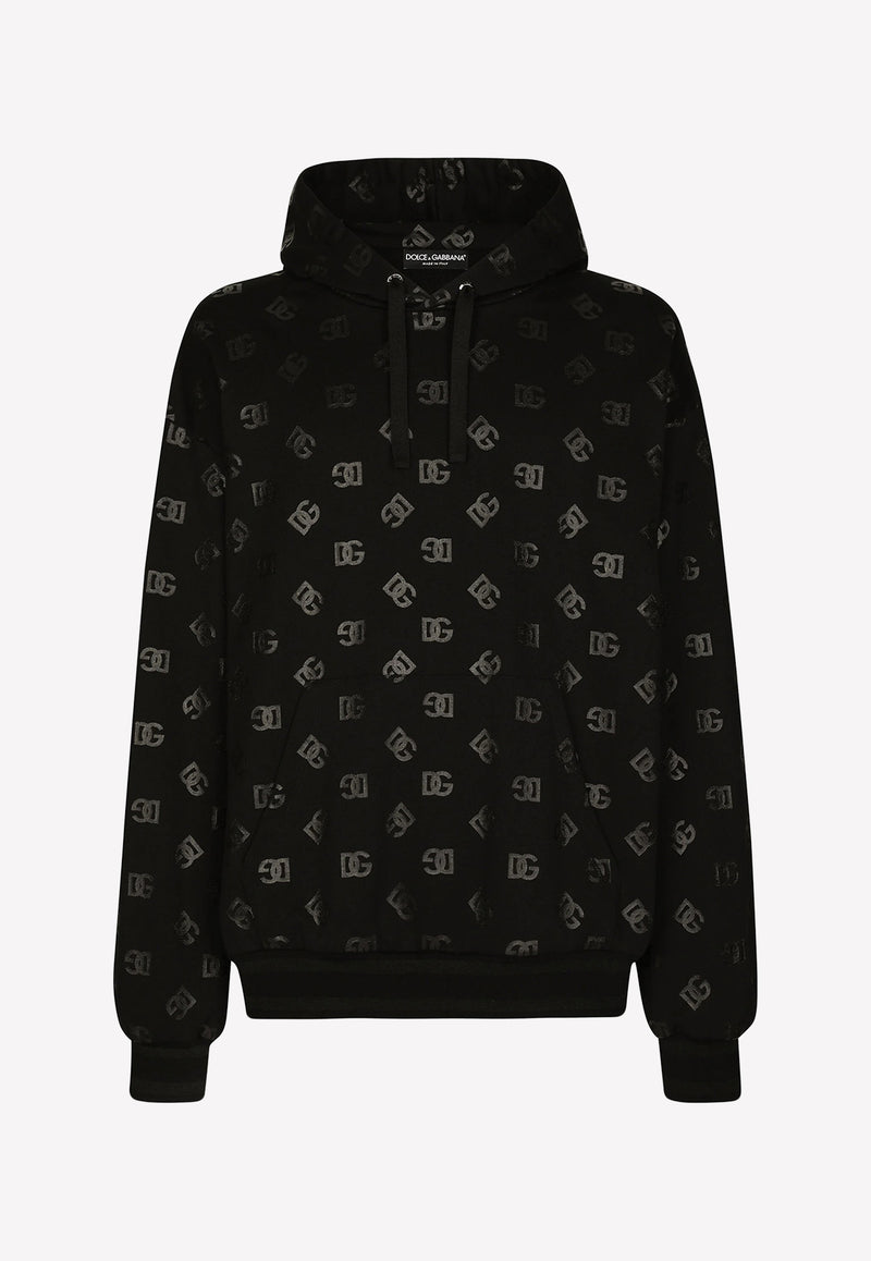 Dolce 
Gabbana DG Monogram Print Hoodie G9ZT1T FU7DU HNVAN Black