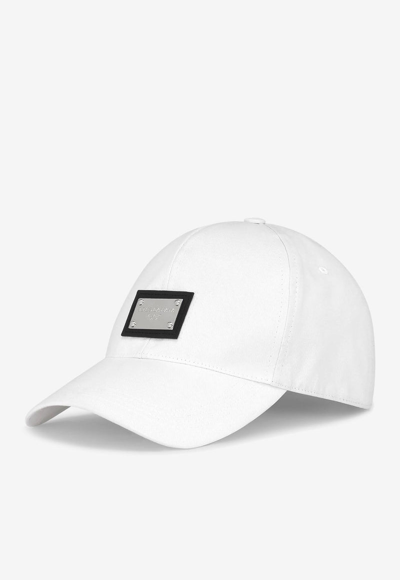 Dolce 
Gabbana Logo-Plate Baseball Cap White GH590A GF421 W0800