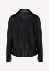 Asymmetric Zip Biker Jacket in LeatherBlackGIL478-LEX266 LB999Tom Ford