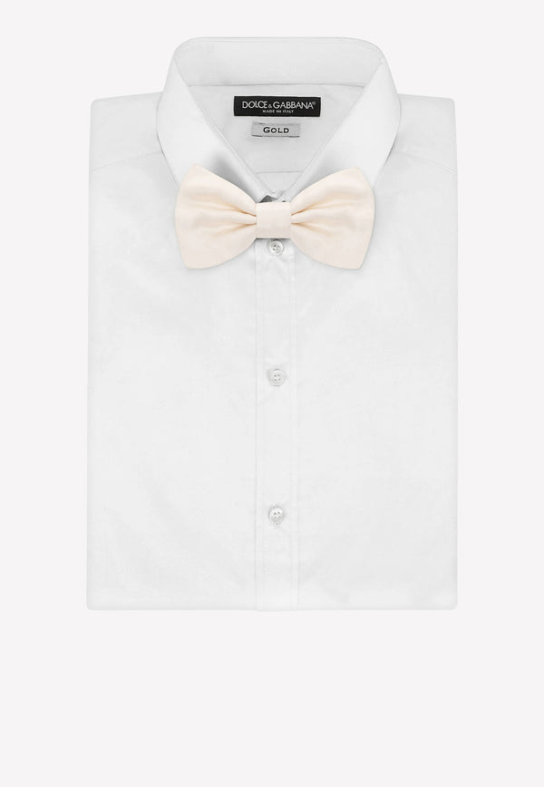 Dolce 
Gabbana Bow Tie in Silk GR053E G0U05 W0001 White