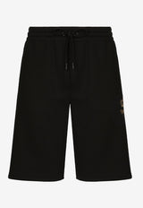 Dolce 
Gabbana Embroidered Bermuda Shorts Black GVF8AZ HU7H9 N0000