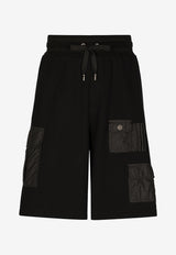 Dolce 
Gabbana Logo-Embroidered Cargo Shorts Black GVTTHZ HU7CK N0000